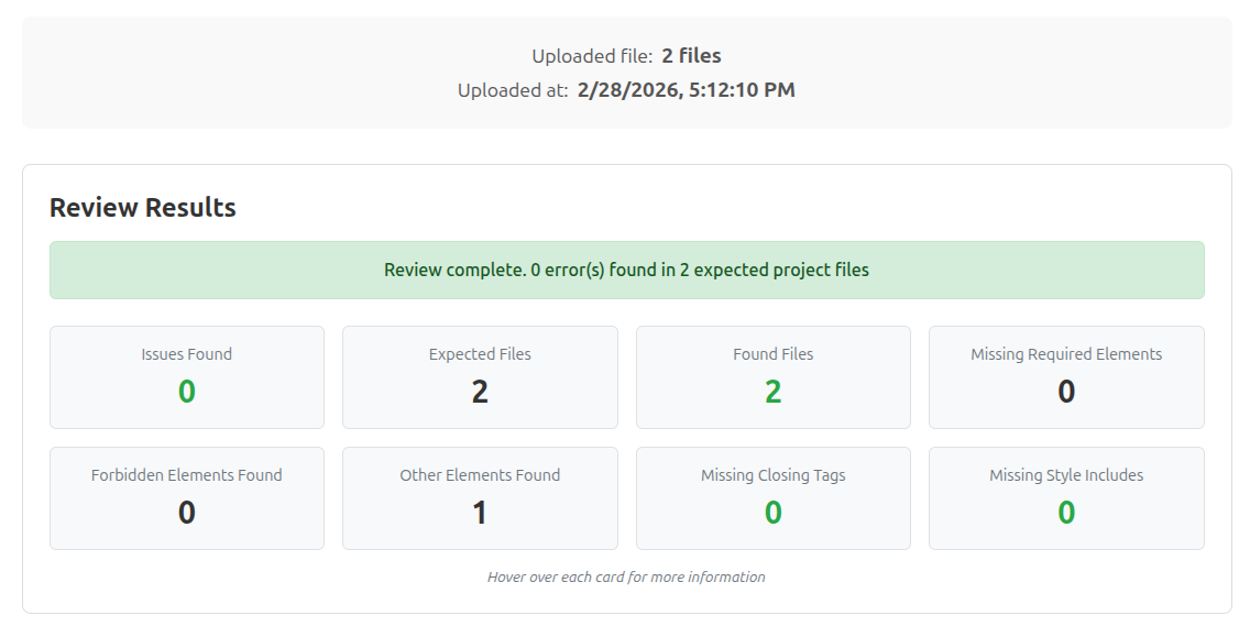 HTML Checker Screenshot